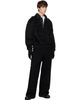 MASTERMIND WORLD MASTERMIND WORLD Black Shaggy Half-Zip Polo - 4