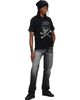 MASTERMIND WORLD MASTERMIND WORLD Black Vintage Rock S/S T-shirt - 4