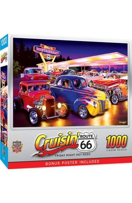 MASTERPIECES MASTERPIECES Friday Night Hot Rods 1000 Piece Puzzle