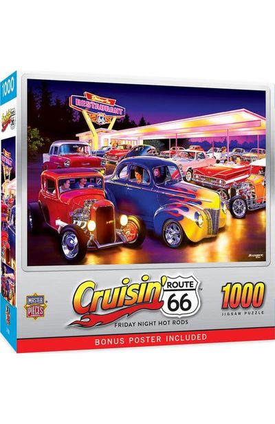 MASTERPIECES MASTERPIECES Friday Night Hot Rods 1000 Piece Puzzle