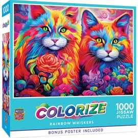 MASTERPIECES MASTERPIECES Rainbow Whiskers 1000 Piece Puzzle