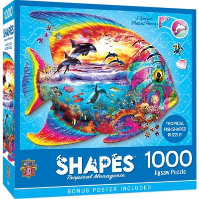 MASTERPIECES MASTERPIECES Tropical Menagerie 1000pc Shaped Puzzle