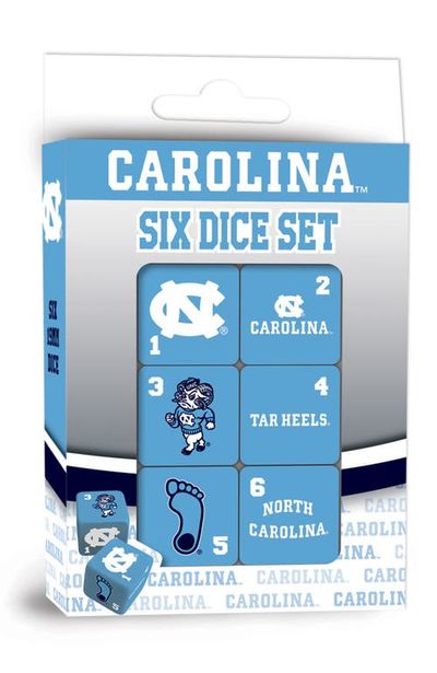 MASTERPIECES MASTERPIECES UNC Tar Heels Dice Set - 19mm