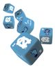 MASTERPIECES MASTERPIECES UNC Tar Heels Dice Set - 19mm - 2