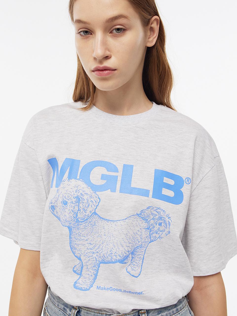 MATCHGLOBE BABY POODLE T-SHIRT (LIGHT MELANGE)
