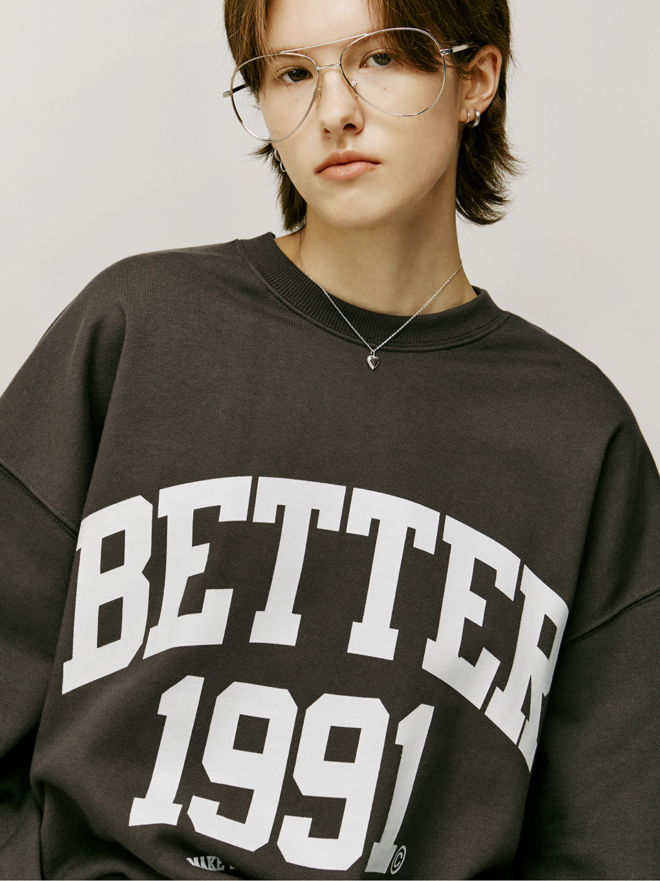 MATCHGLOBE Better Printing Sweatshirt - Charcoal