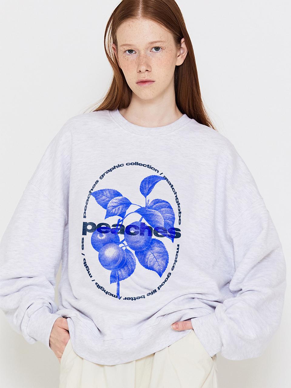 MATCHGLOBE CIRCLE FRUIT SWEATSHIRT (LIGHT MELANGE)