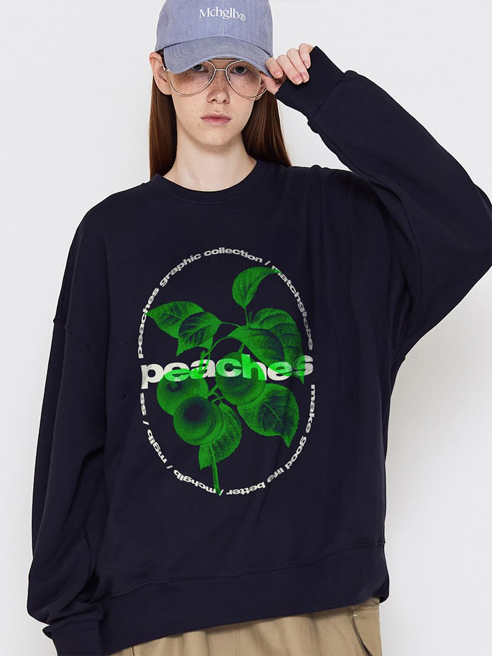 MATCHGLOBE CIRCLE FRUIT SWEATSHIRT (NAVY)