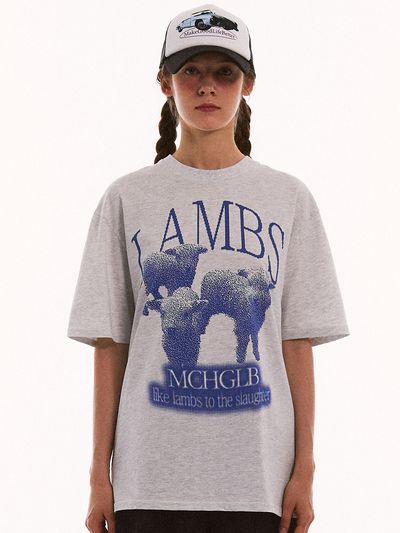 MATCHGLOBE Lambs Over-fit Tee - Melange