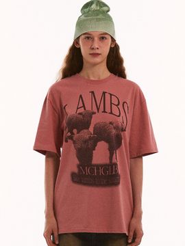 MATCHGLOBE Lambs Over-fit Tee - Pink