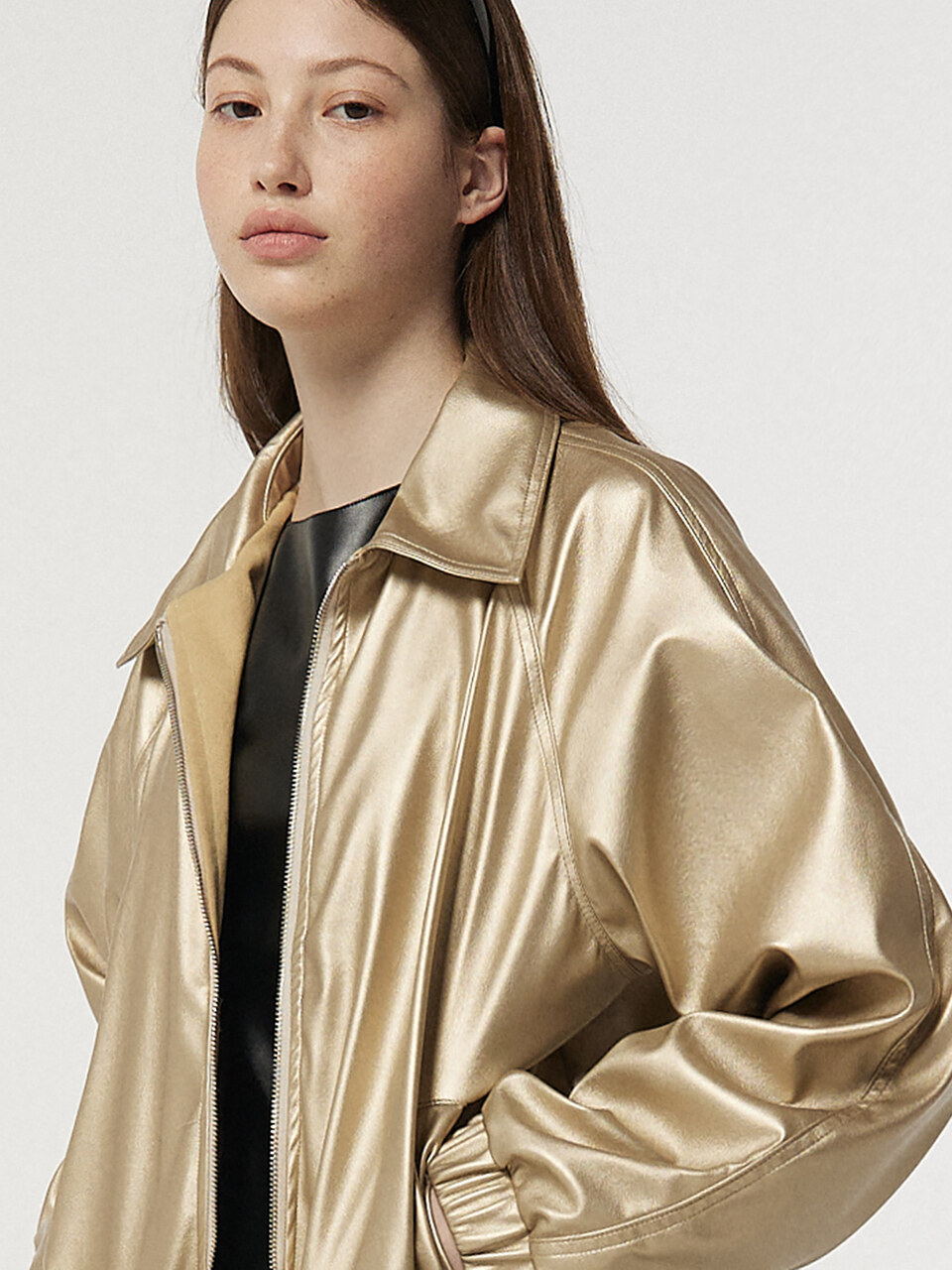 MATCHGLOBE Leather Jumper (Gold)