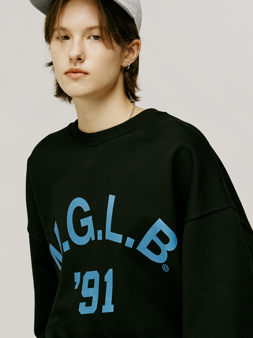 MATCHGLOBE MGLB91 Printing Sweatshirt - Black