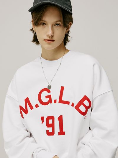 MATCHGLOBE MGLB91 Printing Sweatshirt - White