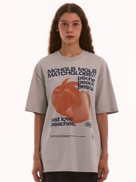 MATCHGLOBE Peaches Over-fit Tee - Beige