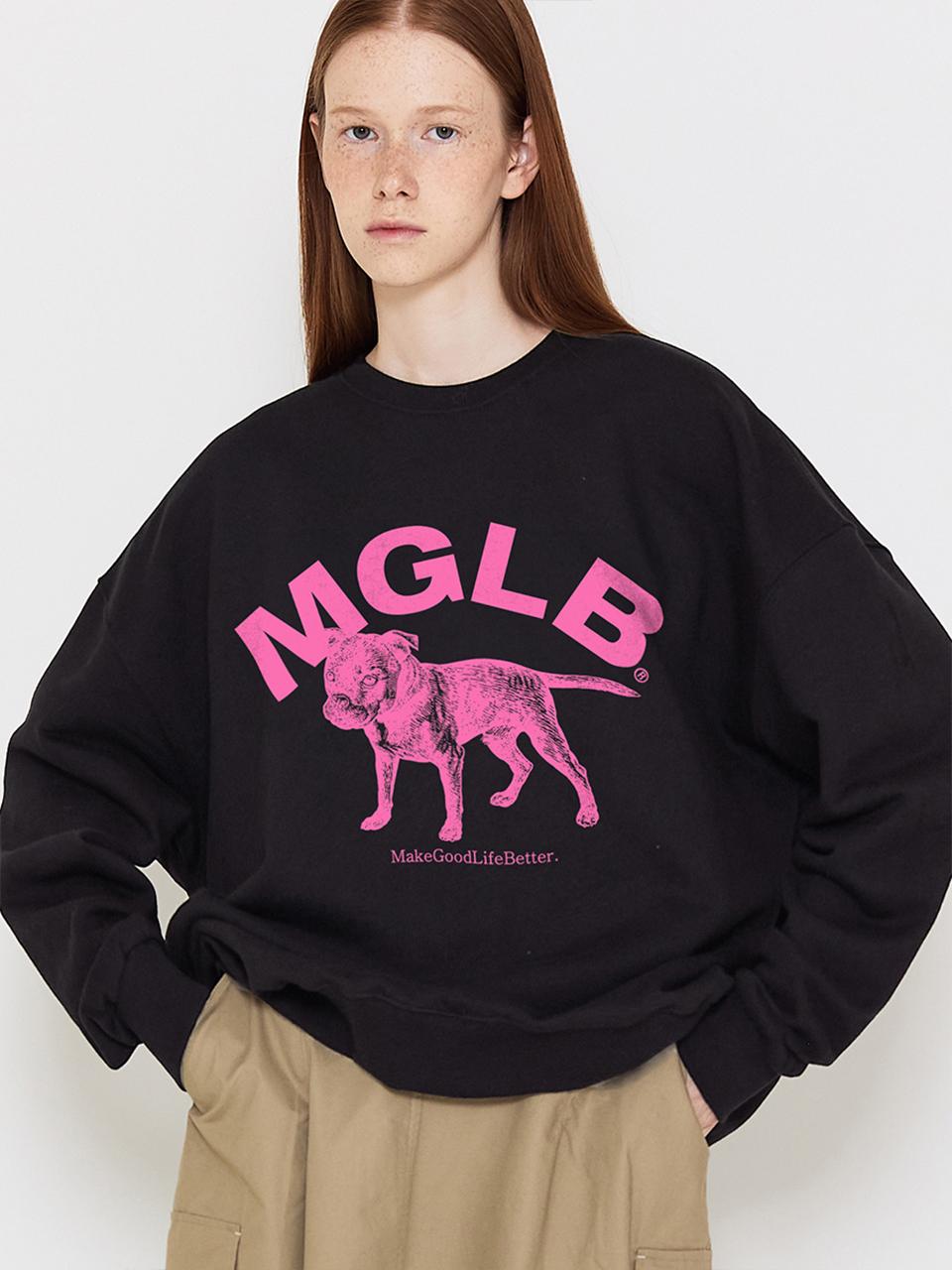 MATCHGLOBE PUPPY SWEATSHIRT (BLACK)