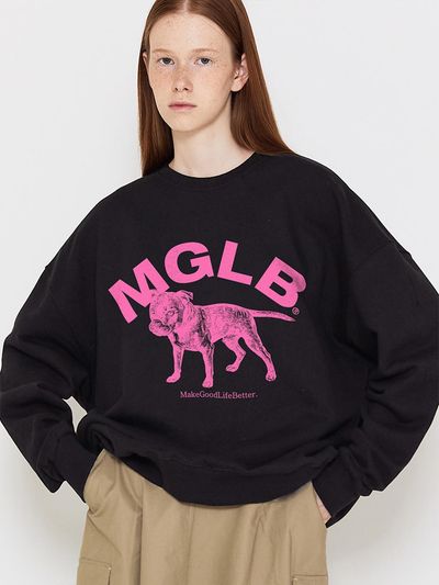 MATCHGLOBE PUPPY SWEATSHIRT (BLACK)