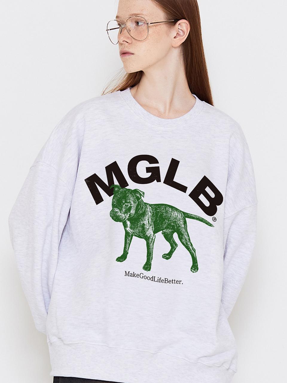MATCHGLOBE PUPPY SWEATSHIRT (LIGHT MELANGE)