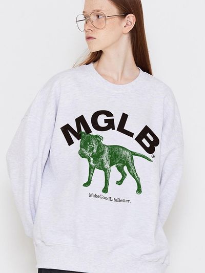MATCHGLOBE PUPPY SWEATSHIRT (LIGHT MELANGE)
