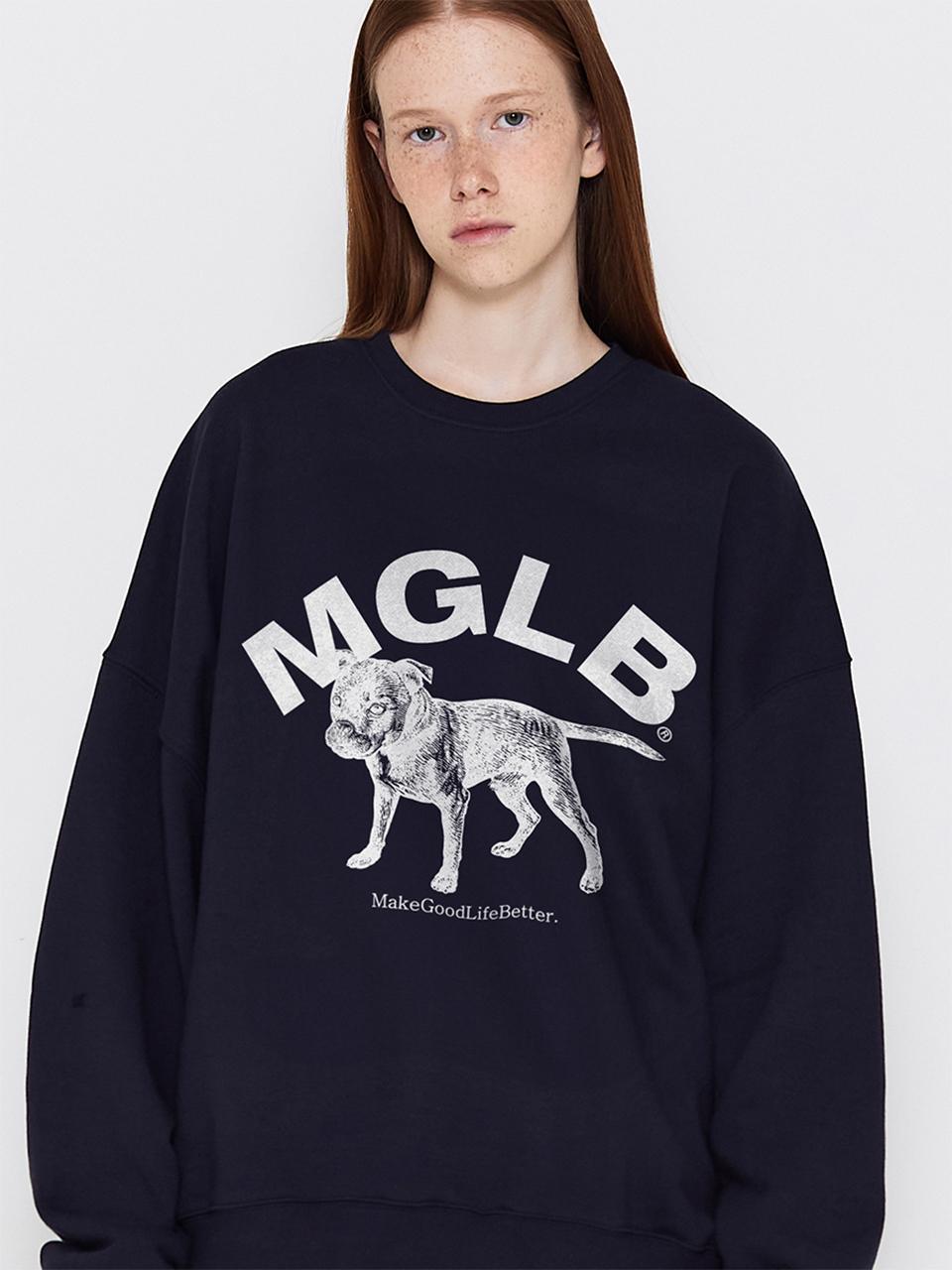 MATCHGLOBE PUPPY SWEATSHIRT (NAVY)