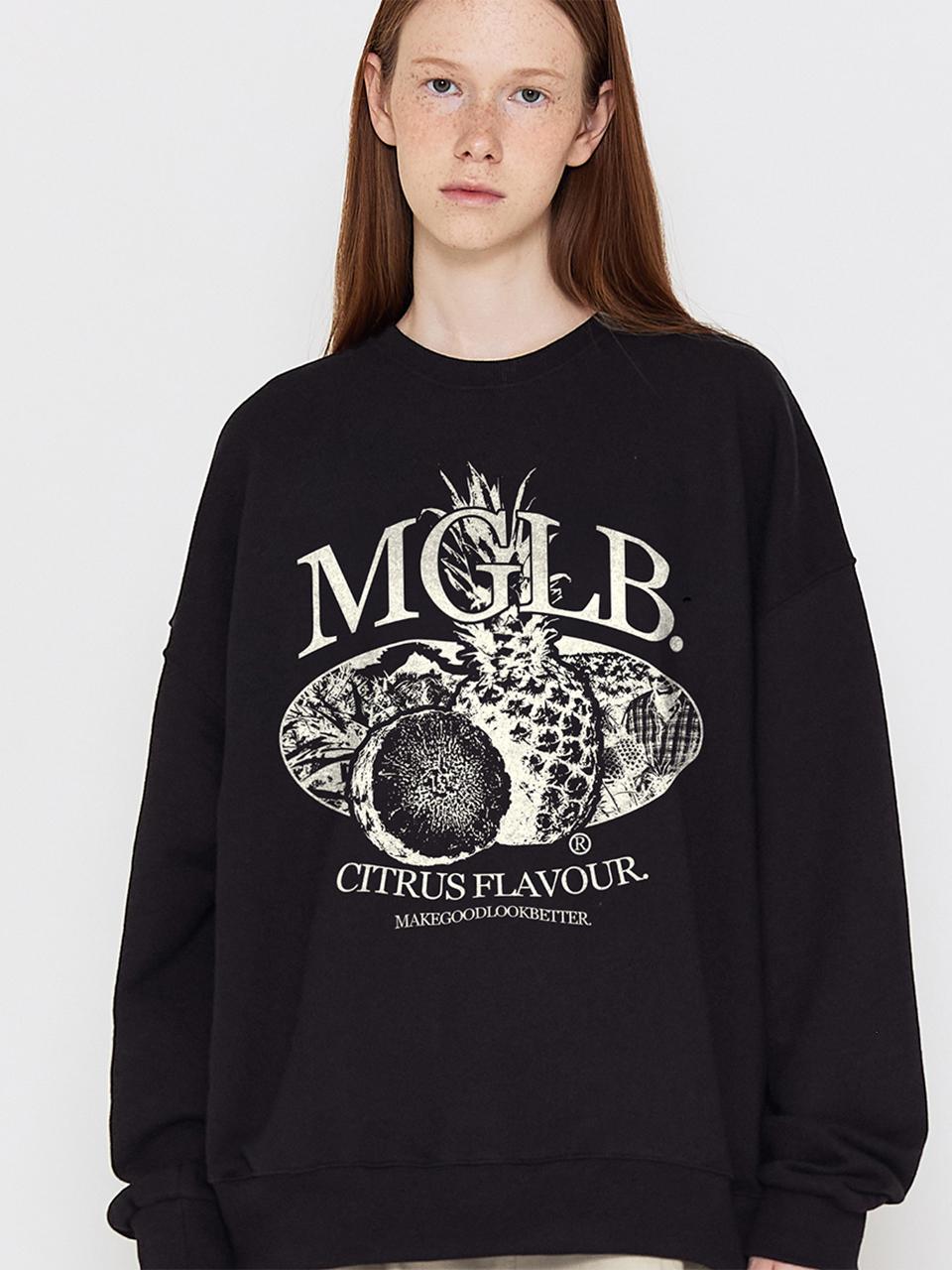 MATCHGLOBE TROPICAL FRUIT SWEATSHIRT (BLACK)