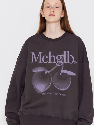 MATCHGLOBE TWICE FRUIT SWEATSHIRT (DARK GREY)