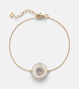 Mateo Mateo 14kt gold (585/1000) bracelet with diamonds and pearls
