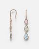 Mateo Mateo 14kt gold (585/1000) drop earrings with gemstones - 4