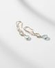 Mateo Mateo 14kt gold (585/1000) drop earrings with gemstones - 5