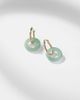 Mateo Mateo 14kt gold (585/1000) earrings with jade - 5