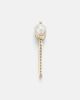 Mateo Mateo 14kt gold brooch with diamonds and pearls - 2