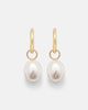 Mateo Mateo 14kt gold drop earrings with pearls and diamonds - 1