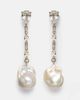 Mateo Mateo 14kt gold earrings with pearls, diamonds, and topaz - 1