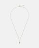 Mateo Mateo 14kt gold pendant necklace with pearl and diamond - 1