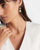 Mateo Mateo 14kt gold pendant necklace with pearl and diamond - 2