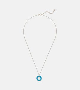 Mateo Mateo 14kt gold pendant necklace with turquoise