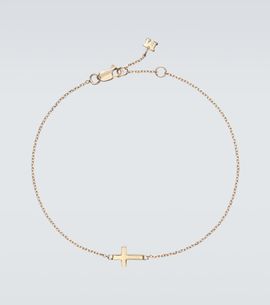 Mateo Mateo Mini Cross 14kt gold bracelet