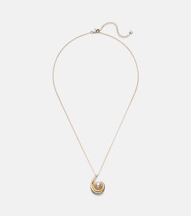 Mateo Mateo Pearl Curl 14kt gold pendant necklace with freshwater pearl