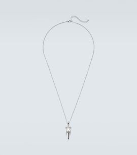 Mateo Mateo Sterling silver pendant necklace with pearl