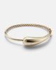 Mateo Mateo Water Droplet 14kt gold bangle with diamond - 1
