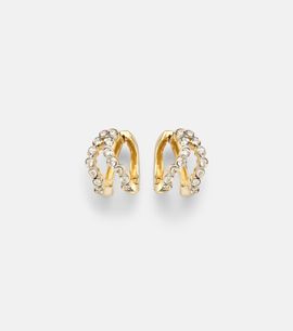 Mateo Mateo Wave 14kt gold (585/1000) huggie earrings with diamonds