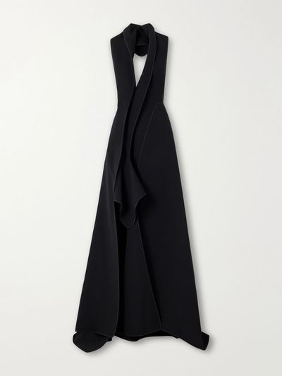 MATICEVSKI Allude halterneck draped crepe gown