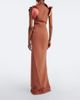 Maticevski Maticevski Cinnamon draped paneled gown - 5