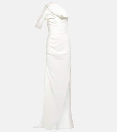 sachin and babi light blue dress Maticevski Systema gathered jersey gown Maticevski