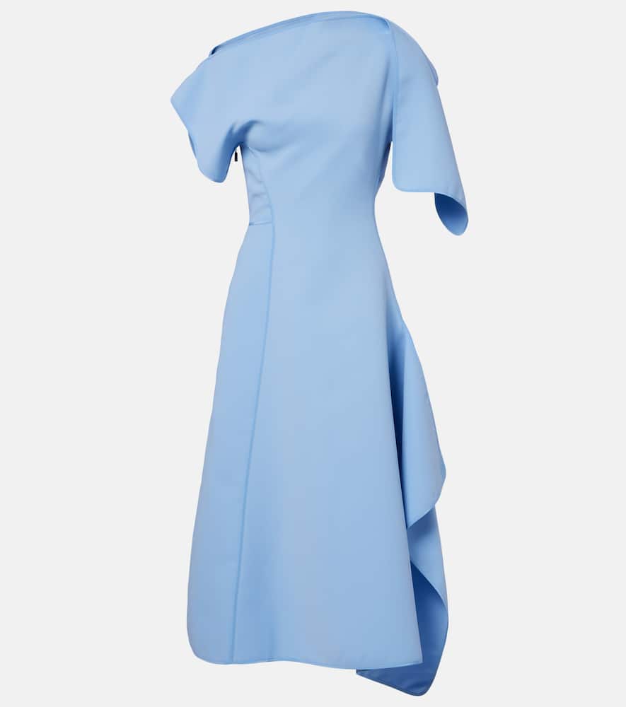 maticevski midi dress Maticevski Lash Cape-effect Two-tone Faille Midi Dress - Women - Pink Dresses