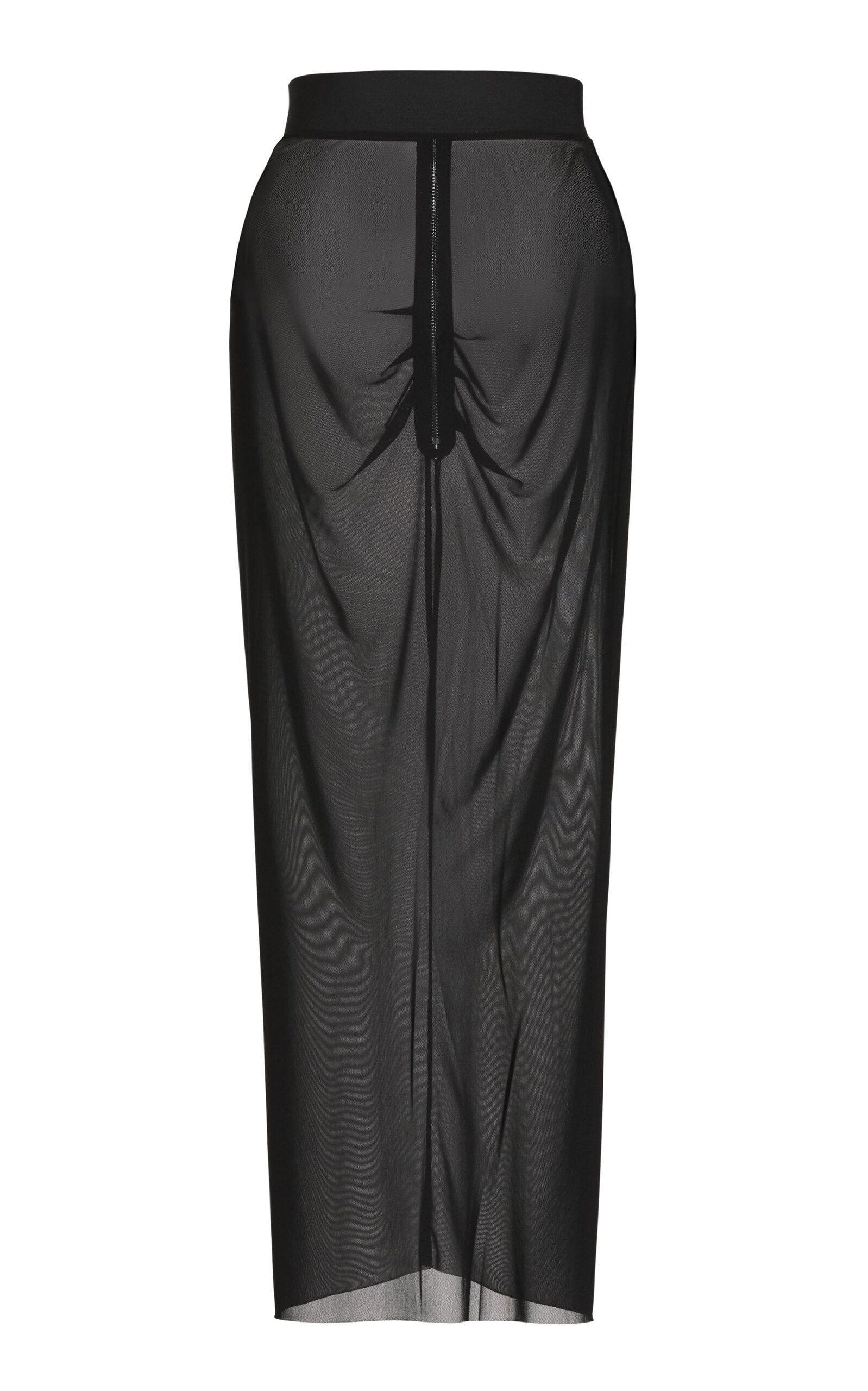 Maticevski Maticevski Eventual Ruched Mesh Skirt