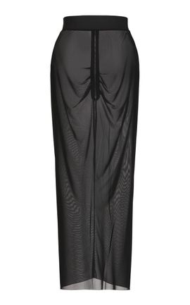 Maticevski Maticevski Eventual Ruched Mesh Skirt