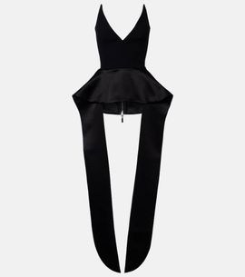 Maticevski Maticevski Frame peplum satin top