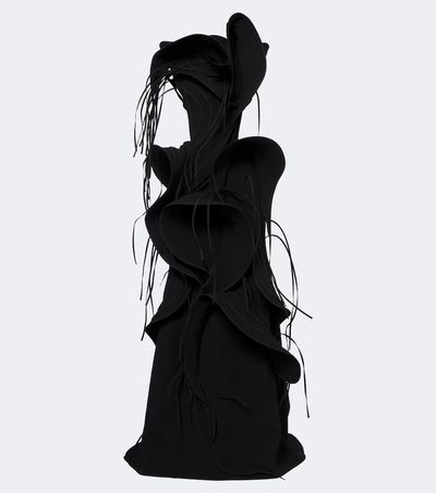 Maticevski Maticevski Furiosa fringed appliqué gown
