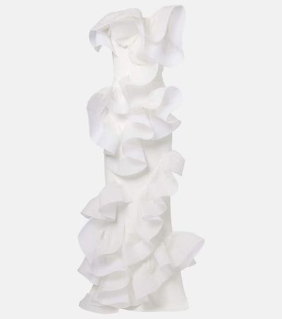 Maticevski Maticevski Indulgence organza-trimmed ruffled gown