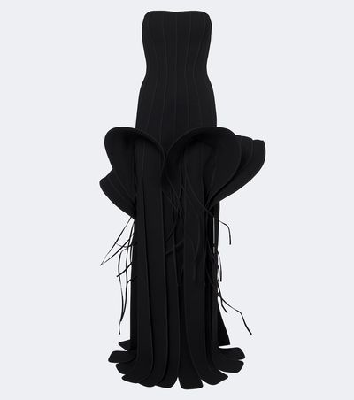 Maticevski Maticevski Kingdom fringed peplum gown